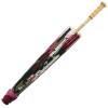 Premium Chinese Nylon Silk Bamboo Parasol - Midnight Cherry Blossom