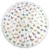 Premium Chinese Nylon Silk Bamboo Parasol - Butterfly Flurry