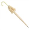 Amore Frilled Umbrella - Cream