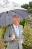 Gents Grey City Umbrella with Bamboo Handle