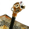 Bellezza Umbrella with Swarovski Crystals and Enamelled Siberian Tiger Handle by Pasotti