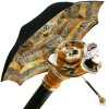 Bellezza Umbrella with Swarovski Crystals and Enamelled Siberian Tiger Handle by Pasotti