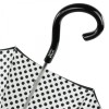 Fantasia Black & White Polka Dot Satin Luxury Umbrella by Pasotti