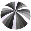 24 Rib Monotone Classic Stick Umbrella