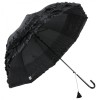 Boutique Triple Frill Umbrella by Soake - Black