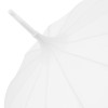 Lily Scalloped White Pagoda Umbrella by Chrysalin