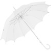 Lily Scalloped White Pagoda Umbrella by Chrysalin