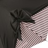 Drape Bow Parasol in Black and Pink Stripes by Chantal Thomass