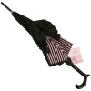 Drape Bow Parasol in Black and Pink Stripes by Chantal Thomass