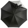 Drape Bow Umbrella with Black Stripe on Cream by Chantal Thomass