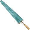 Chinese Paper and Bamboo Parasol - Water Blue