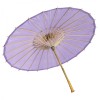 Chinese Paper and Bamboo Parasol with Elegant Handle - Bambina Pink