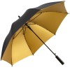 Automatic Opening Walking Length Two-Tone Umbrella - Black & Gold