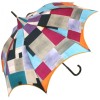 Charme - Geometric Abstract Scalloped Walking Length Umbrella by Guy de Jean