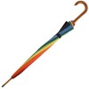 Ex-Hire Rainbow Umbrella with Wooden Crook Handle by Falcone
