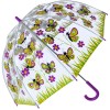 Bugzz PVC Dome Umbrella for Children (New Design) - Butterfly Daisy Meadow