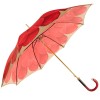 Dahlia Red Single Canopy - Luxury Ladies Automatic Umbrella by Pasotti