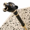 Bellezza Double Canopy Umbrella with Swarovski Crystals and Enamelled Panther Handle by Pasotti