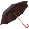 Luxury Gents Navy & Red Spot Umbrella with Red Leather Handle by Pasotti