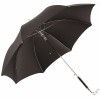 Luxury Gents Umbrella with Chrome Greyhound Handle by Pasotti