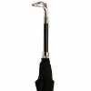 Luxury Gents Umbrella with Chrome Greyhound Handle by Pasotti