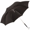 Luxury Gents Umbrella with Chrome Hound Handle by Pasotti