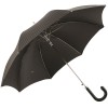 Luxury Gents Pinstripe Umbrella with Leather Handle by Pasotti