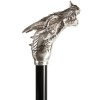 Luxury Gents Umbrella with Chrome Dragon's Head Handle by Pasotti