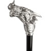 Luxury Gents Umbrella with Chrome Dragon's Head Handle by Pasotti