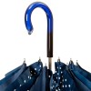 Fantasia Navy/White Polka Dots Double Canopy Luxury Umbrella by Pasotti