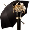Cristallo Umbrella with Swarovski Crystal Jester Skull Handle by Pasotti