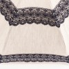 Mathilde - UVP Beige Parasol with Navy Lace Bands by Pierre Vaux