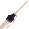 Mathilde - UVP Beige Parasol with Navy Lace Bands by Pierre Vaux