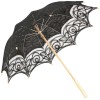 Louisa Lace Parasol - Black