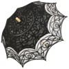 Louisa Lace Parasol - Black