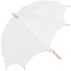 Louisa Lace Parasol - White