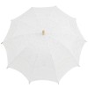 Louisa Lace Parasol - White