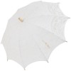 Louisa Lace Parasol - White