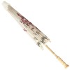 Chinese Paper and Bamboo Parasol - Scalloped Cherry Blossom