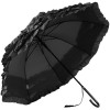 Boutique Triple Frill Umbrella by Soake - Black