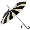 Classic Pagoda Umbrella from Soake - Black & Cream