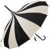 Classic Pagoda Umbrella from Soake - Black & Cream