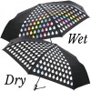 Colour Changing Rainbow Auto O&C Folding Umbrella