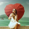 Soake Heart Umbrella - White