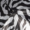 Soake Metallic Dome UV Protective Umbrella - Silver Zebra