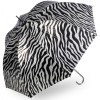 Soake Metallic Dome UV Protective Umbrella - Silver Zebra