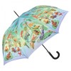 The Frog Family Art Print Walking Length Umbrella