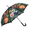 Pansies Art Print Walking Length Umbrella