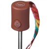 Tropical Auto O&C Folding Umbrella UVP 50+ - Brick Red Multi