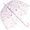 Fulton Birdcage Clear Dome Umbrella - All Over Butterflies